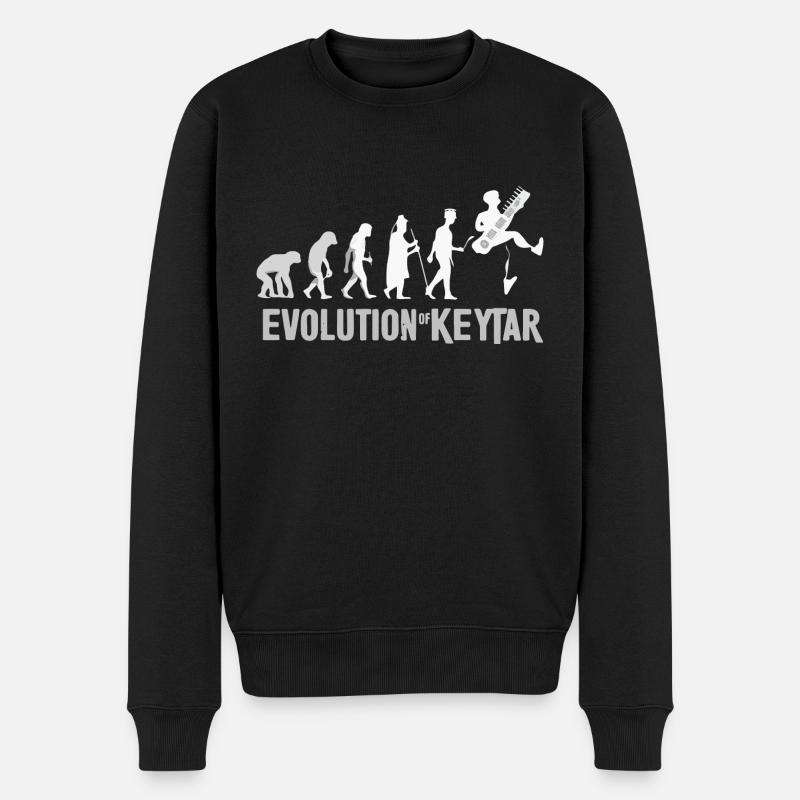 Keytar Keyboard Geschenk - Männer Premium Bio Pullover - Schwarz