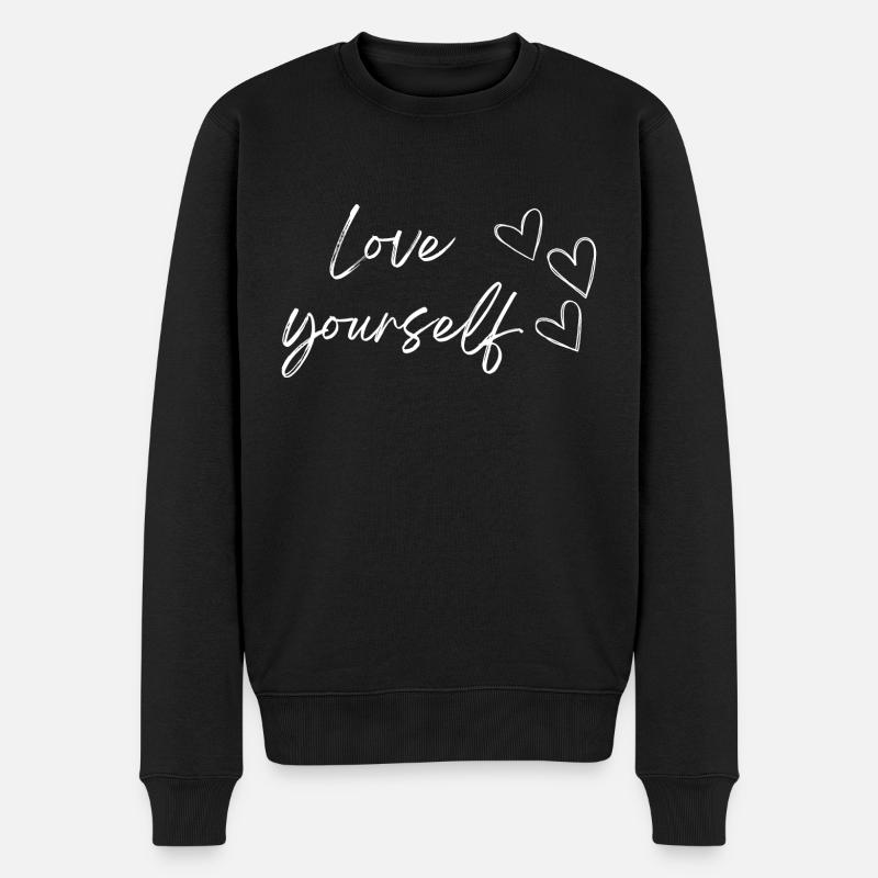 Aimez-vous (texte blanc) - Pull Premium bio Homme - noir