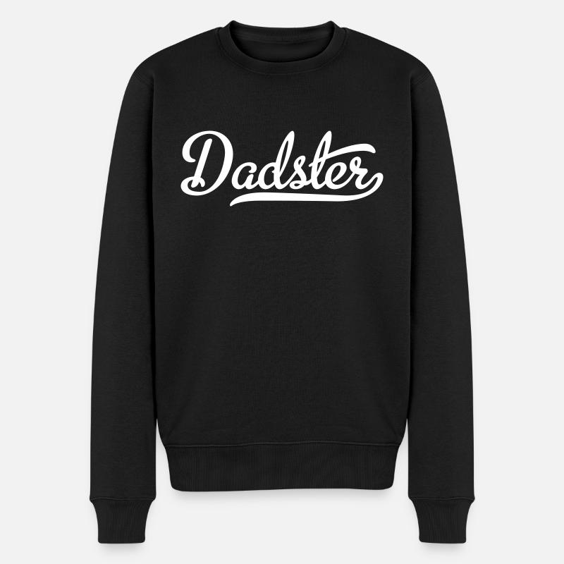 Dadster - Männer Premium Bio Pullover - Schwarz