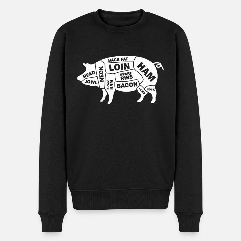 Cochon Schwein - Pull Premium bio Homme - noir