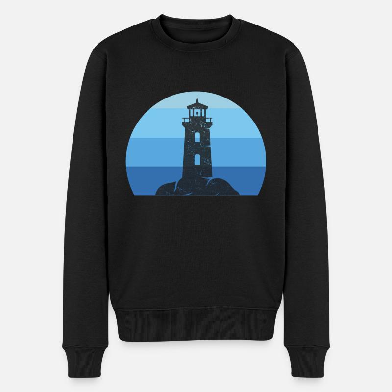 Phare cadeau vacances - Pull Premium bio Homme - noir