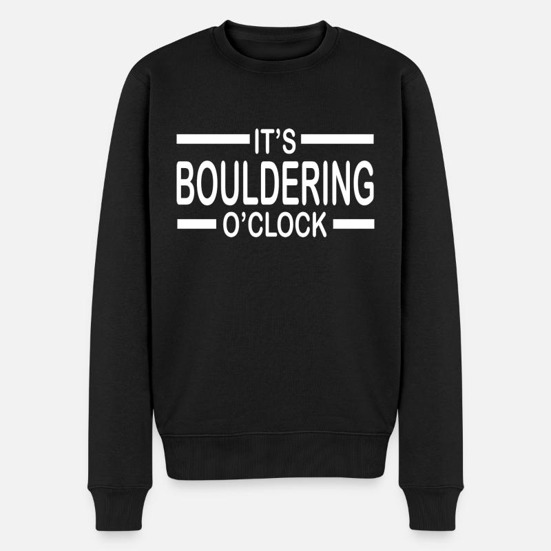 Escalade de bloc - Pull Premium bio Homme - noir