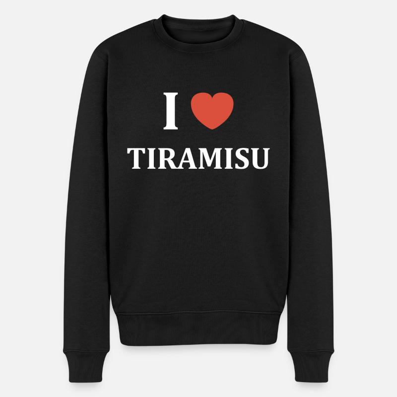 i love Tiramisu - Pull Premium bio Homme - noir