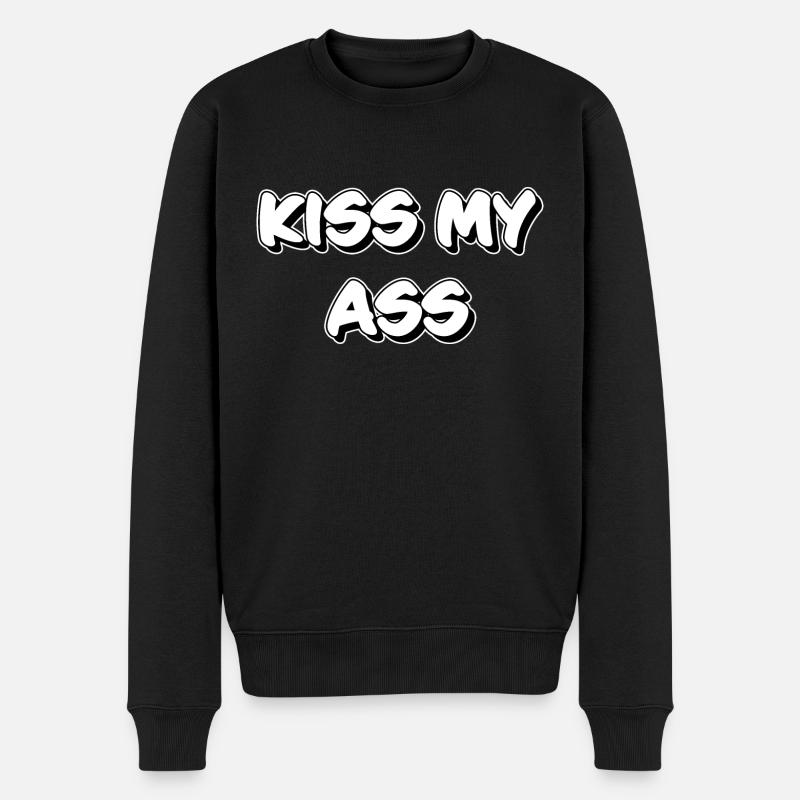 Du kannst mich mal! - Männer Premium Bio Pullover - Schwarz