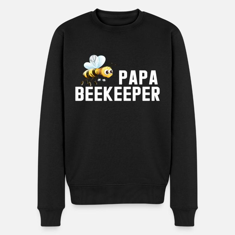 Papa Apiculteur - Pull Premium bio Homme - noir