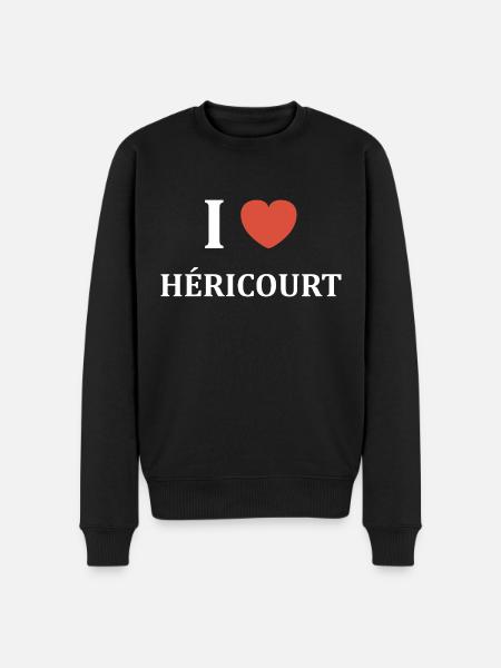 i love Héricourt - Pull Premium bio Homme - noir