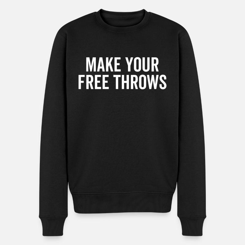 Make Your Free Throws - Men's Premium Organic Jumper - black
