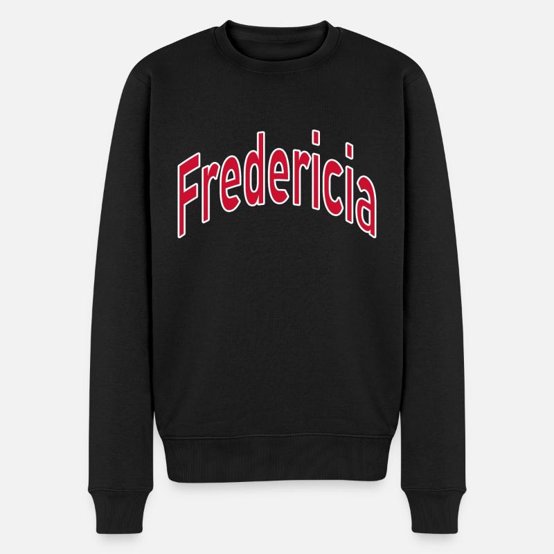 Fredericia - Männer Premium Bio Pullover - Schwarz