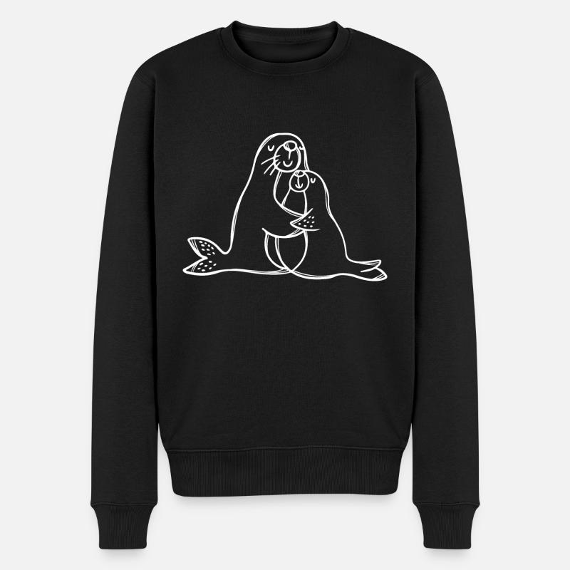 Sceau mère-enfant - Pull Premium bio Homme - noir