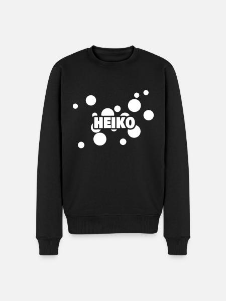 Kind Heiko - Männer Premium Bio Pullover - Schwarz