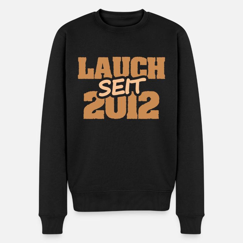 Jahr 2012 - Männer Premium Bio Pullover - Schwarz
