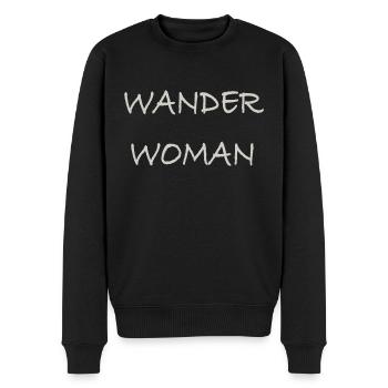 Wander Woman - Männer Premium Bio Pullover - Schwarz - Vorne - Nico (187cm)