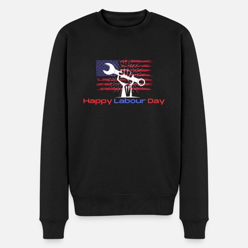 Joyeuse fête du travail - Pull Premium bio Homme - noir