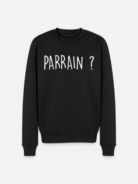 Parrain ? - Pull Premium bio Homme - noir