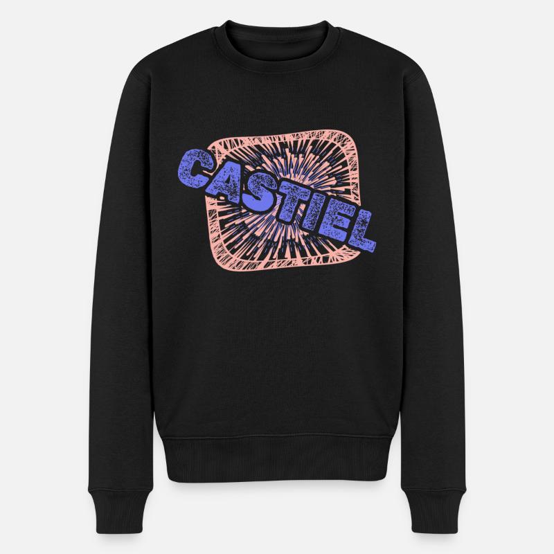 Kollege Castiel - Männer Premium Bio Pullover - Schwarz