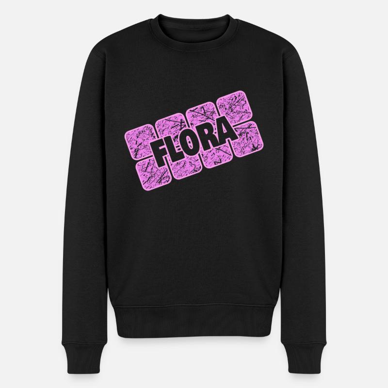 Geschenk für Flora - Männer Premium Bio Pullover - Schwarz