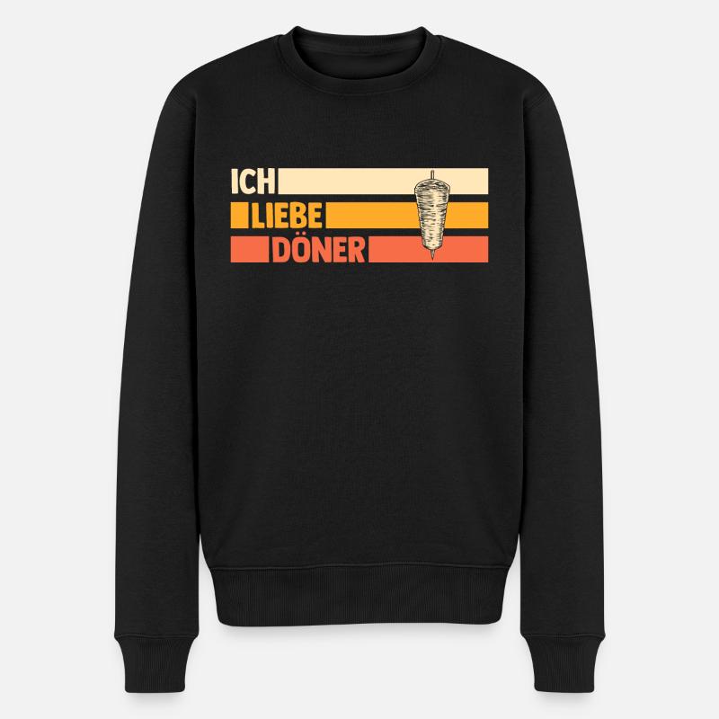 Dönerspieß Kebab Döner - Männer Premium Bio Pullover - Schwarz