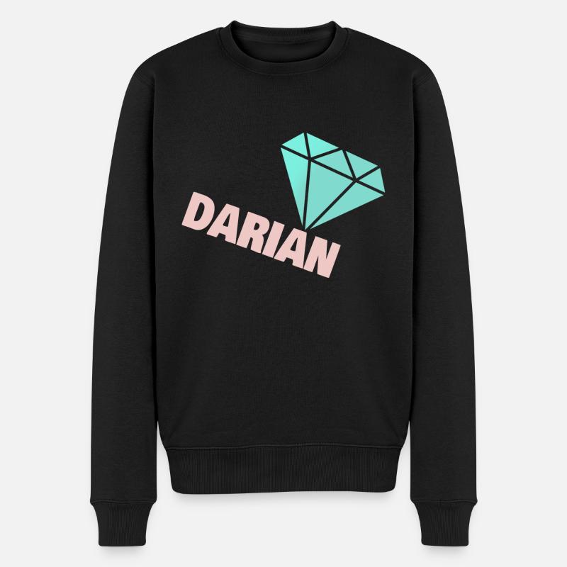 Darian comme noble - Pull Premium bio Homme - noir