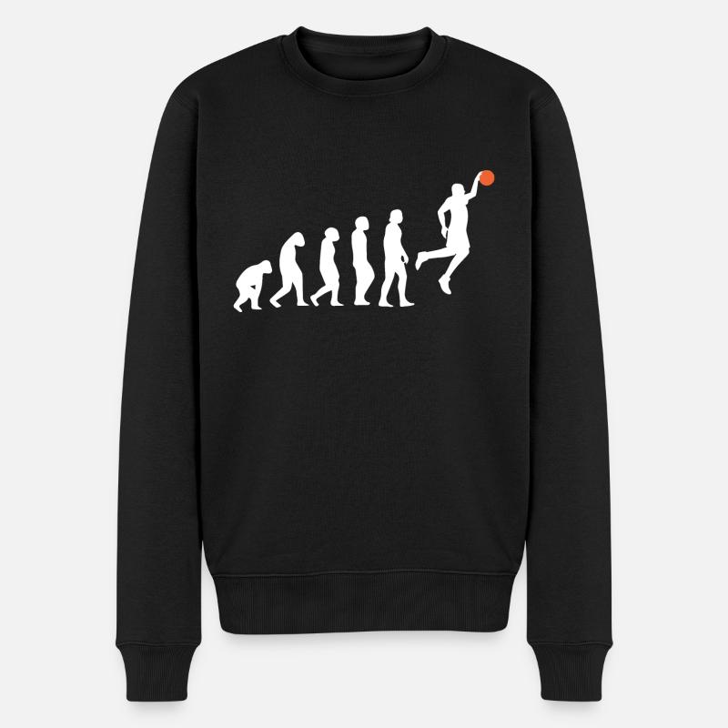 Basketball - Männer Premium Bio Pullover - Schwarz