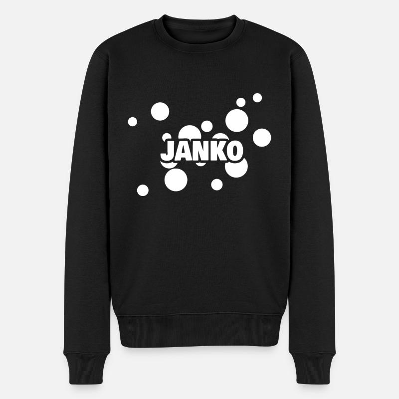 Janko as a first name - Men's Premium Organic Jumper - black