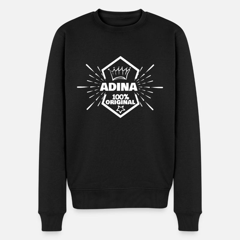 Prénom Adina - Pull Premium bio Homme - noir