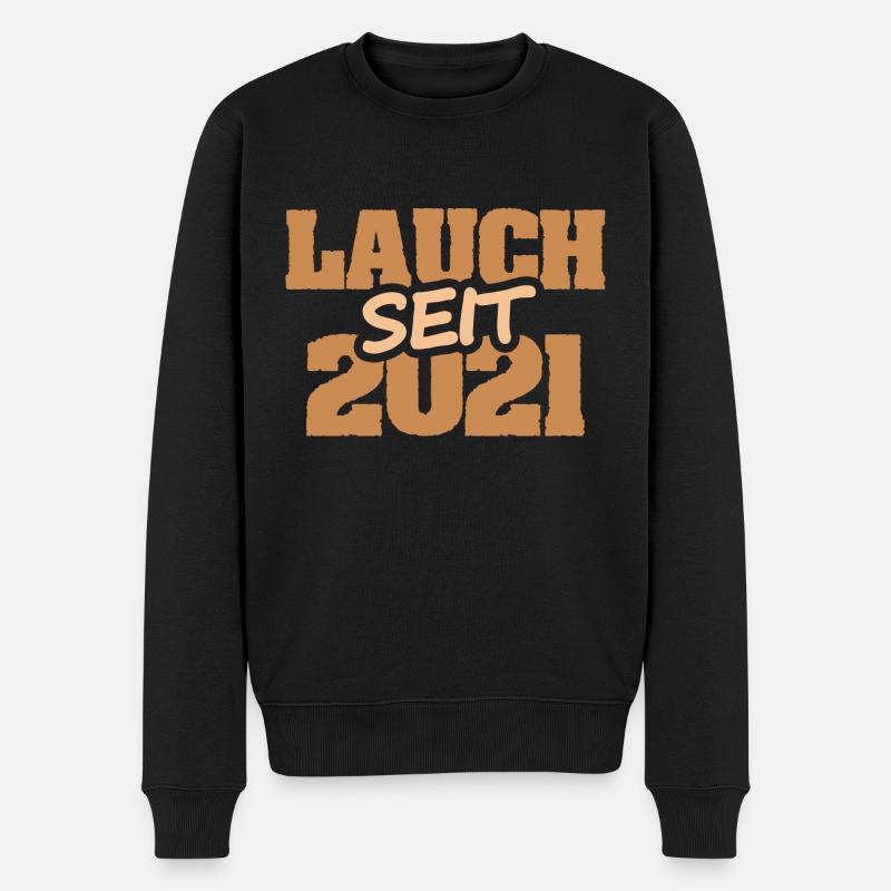 2021 - Männer Premium Bio Pullover - Schwarz