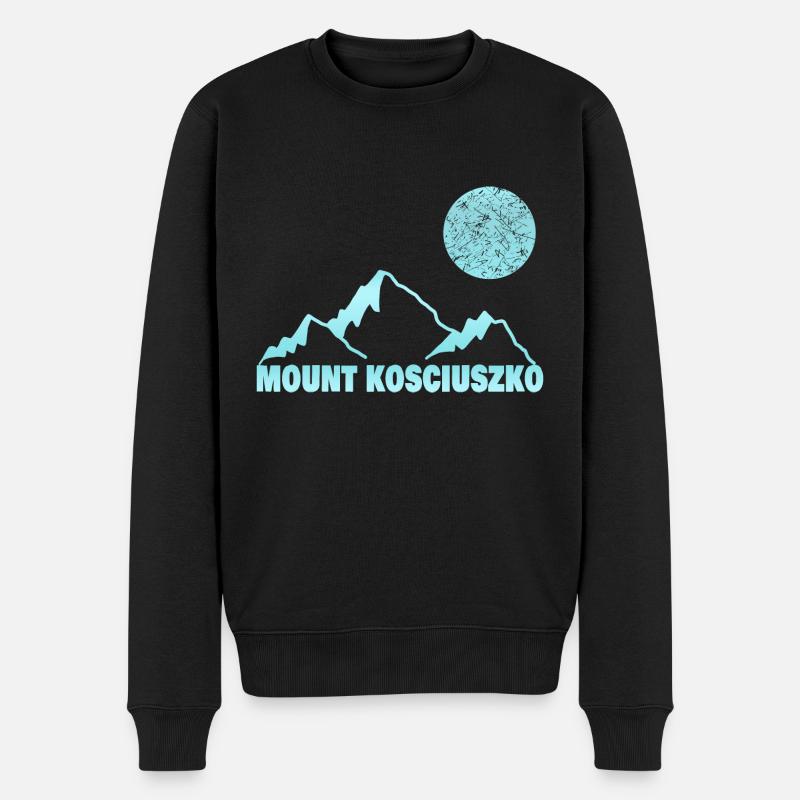 kosciuszko - Männer Premium Bio Pullover - Schwarz
