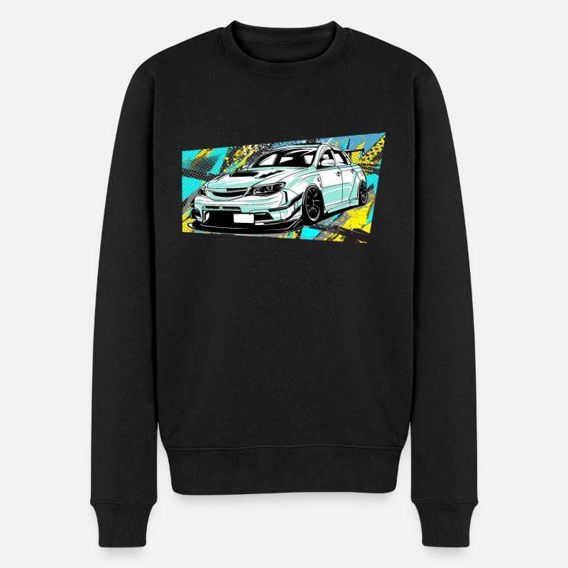 Style de bande dessinée automobile - Pull Premium bio Homme - noir