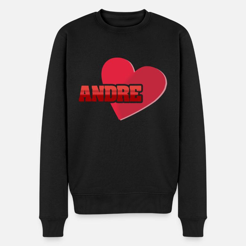 Geschenk für Andre - Männer Premium Bio Pullover - Schwarz