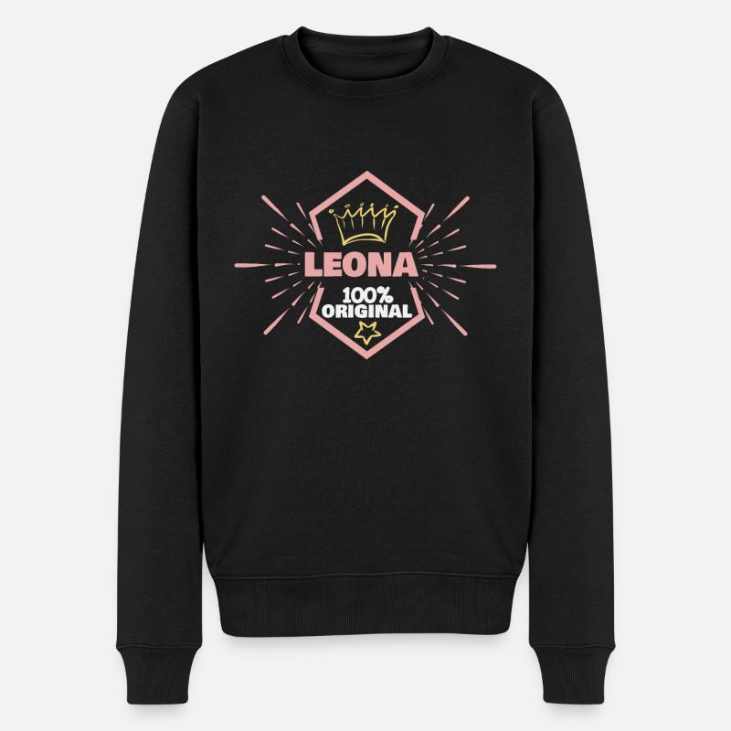Leona - Pull Premium bio Homme - noir