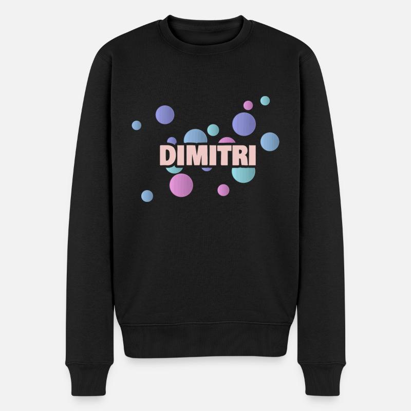 Dimitri Dimitri - Männer Premium Bio Pullover - Schwarz