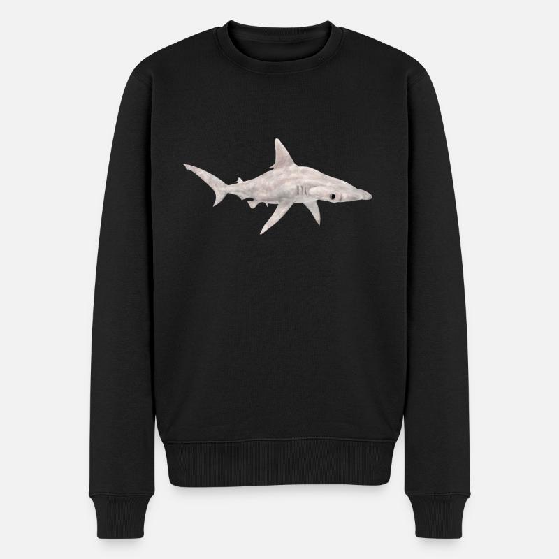 Grand requin-marteau, requin, requin - Pull Premium bio Homme - noir