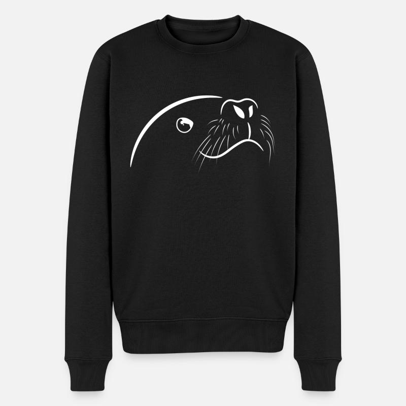 Dichtung Geschenk Spruch - Männer Premium Bio Pullover - Schwarz