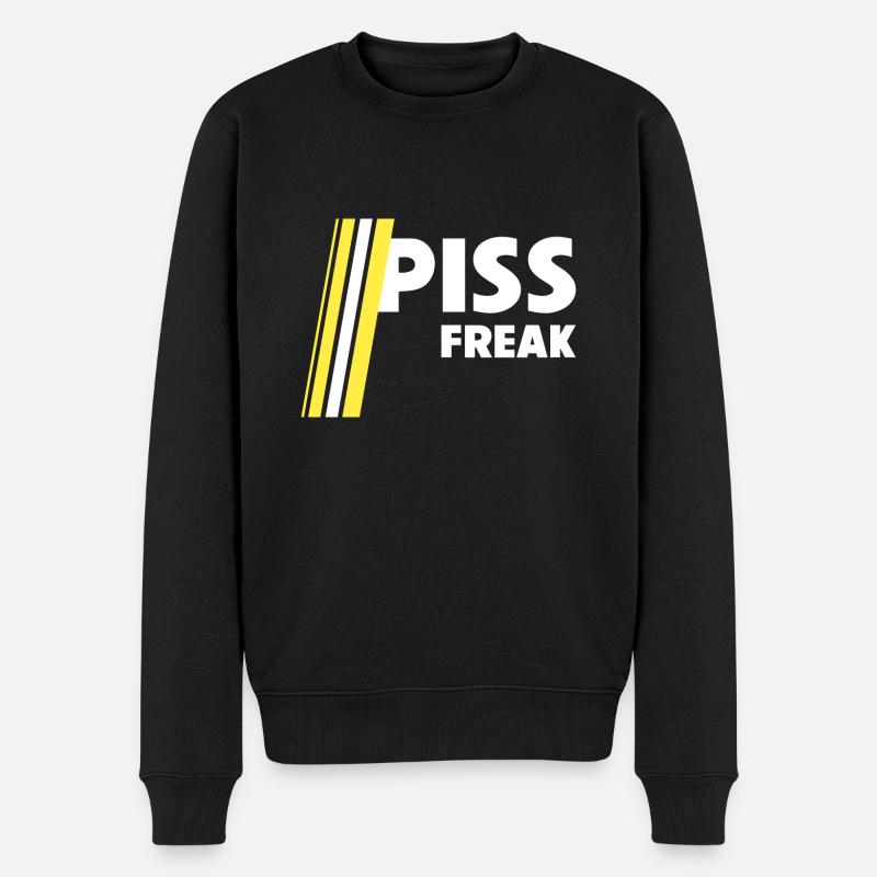 Piss Freak - Männer Premium Bio Pullover - Schwarz