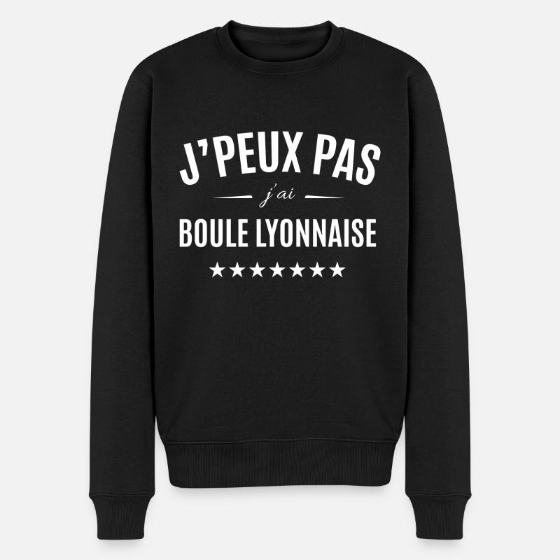 J'peux pas j'ai boule lyonnaise - Pull Premium bio Homme - noir