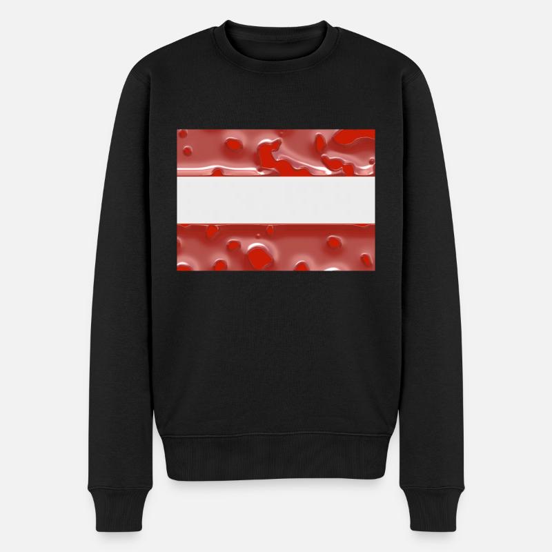 Österreich - Männer Premium Bio Pullover - Schwarz