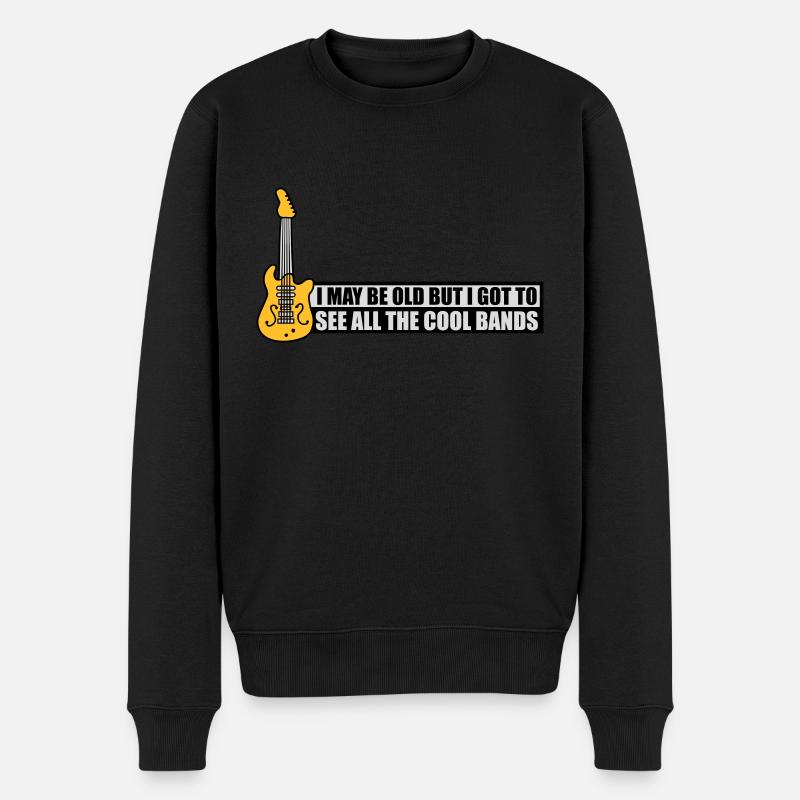 Je suis peut-être vieux - Pull Premium bio Homme - noir