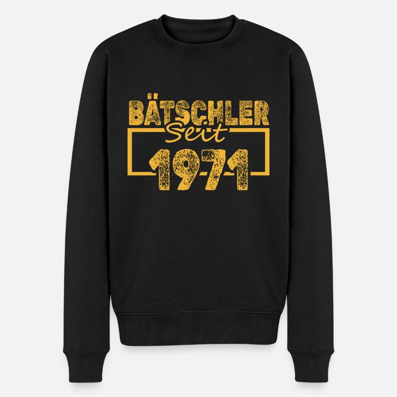 seit 1971 - Männer Premium Bio Pullover - Schwarz