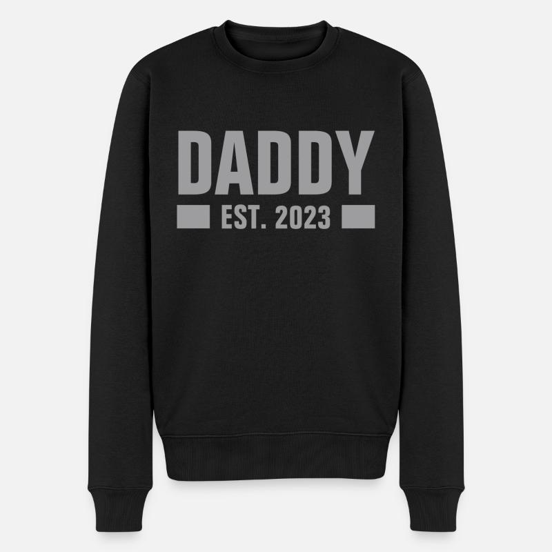 2023 - DEVENIR PÈRE - PROGÉNITURE - BÉBÉ - Pull Premium bio Homme - noir