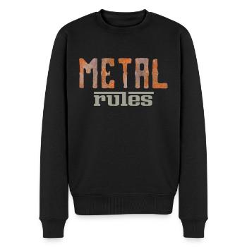 Règles relatives aux métaux - Pull Premium bio Homme - noir - Devant - Nico (187cm)