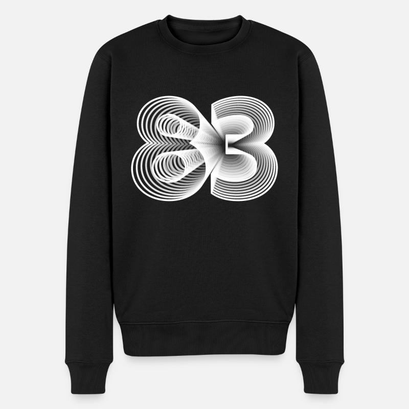 1983 - Männer Premium Bio Pullover - Schwarz