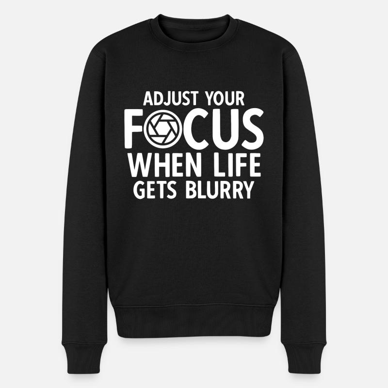 Fotografie Fotograf - Männer Premium Bio Pullover - Schwarz