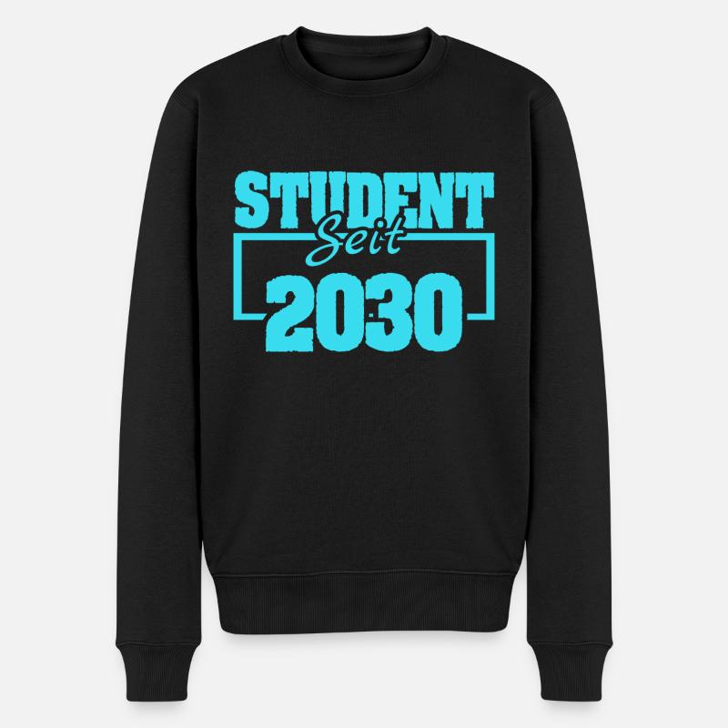 2030 - Männer Premium Bio Pullover - Schwarz