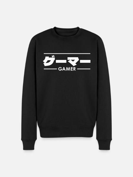 Gamer Japanese Style - Men's Premium Organic Jumper - black