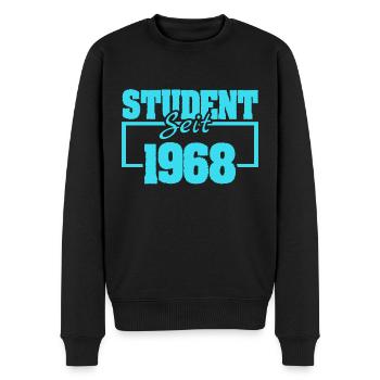 Student 1968 - Männer Premium Bio Pullover - Schwarz - Vorne - Nico (187cm)