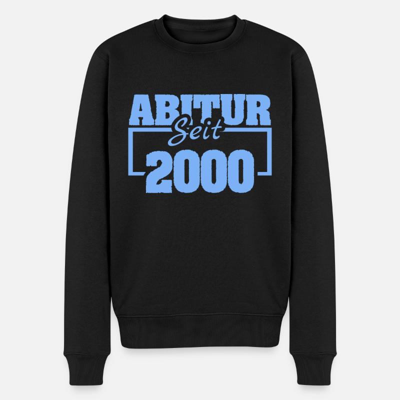 Abi 2000 - Männer Premium Bio Pullover - Schwarz