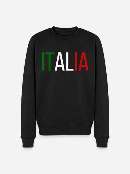 Flag of Italy, Italian pride - Men's Premium Organic Jumper - black