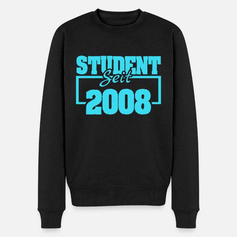 Student 2008 - Männer Premium Bio Pullover - Schwarz