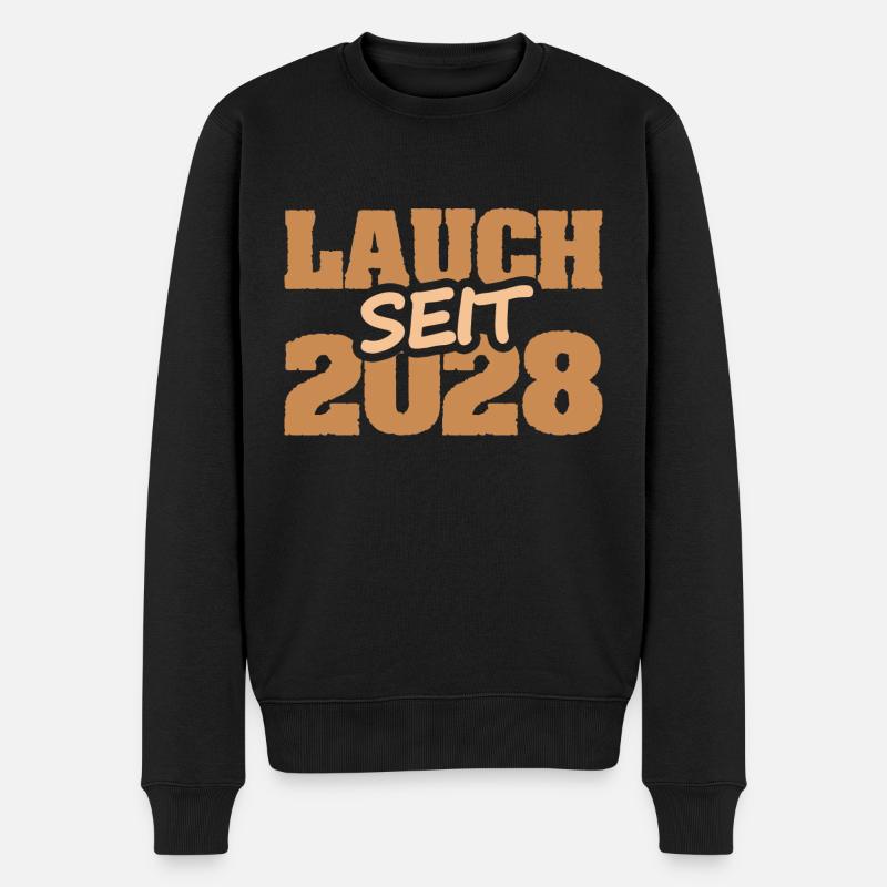 2028 - Männer Premium Bio Pullover - Schwarz