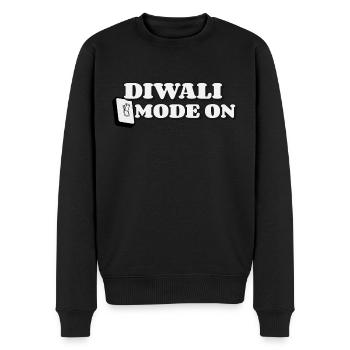 Frohes Diwali | Diwali-Modus Ein | Kunst - Männer Premium Bio Pullover - Schwarz - Vorne - Nico (187cm)